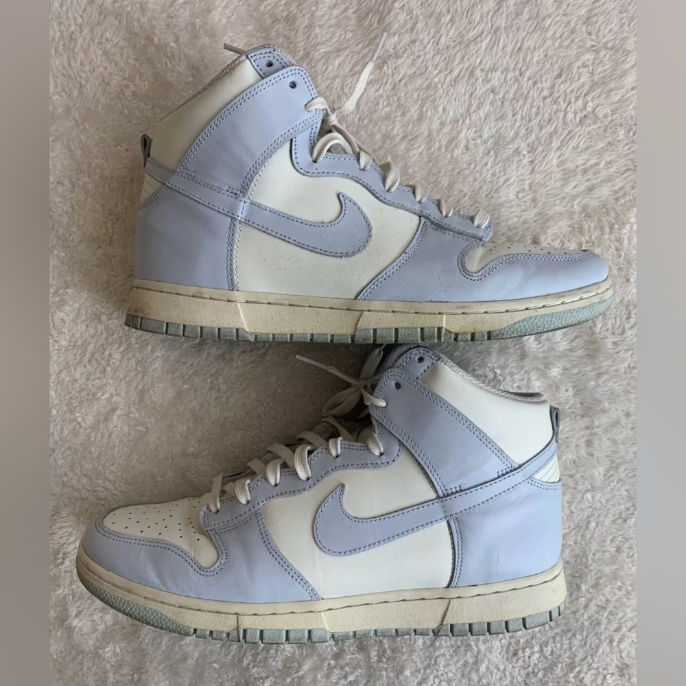 Nike Dunk High Sail Football Grey Aluminum Women’s  sz 11W Preowned